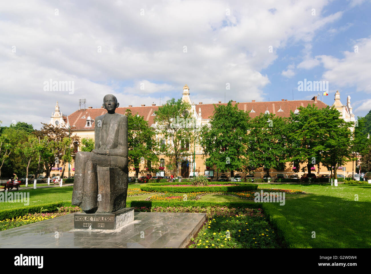 Nuovo municipio, Romania, Transilvania, Transilvania, Siebenbürgen (Transsilvanien) , Brasov (Kronstadt) Foto Stock
