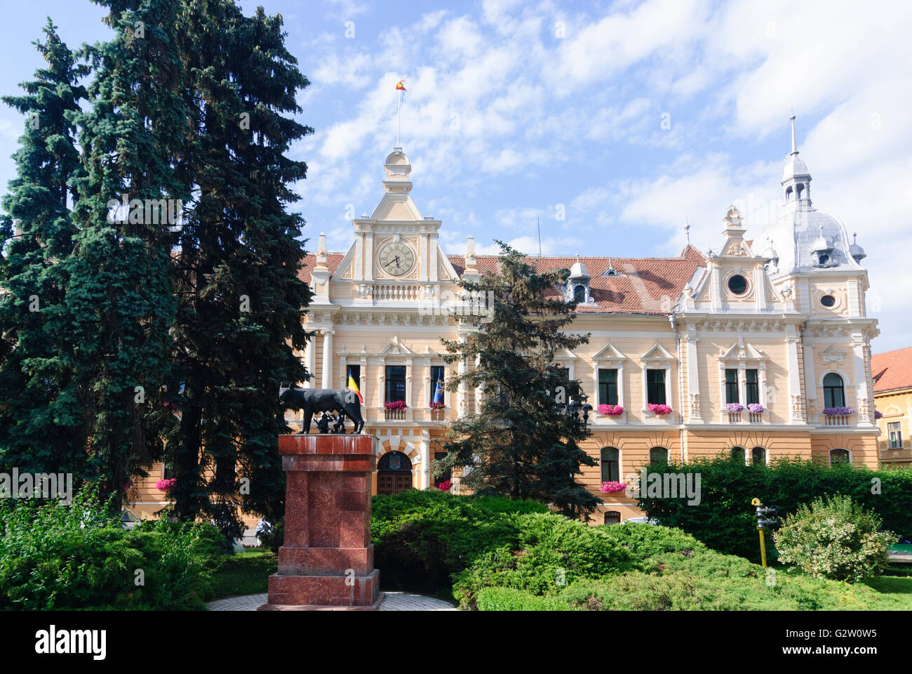 Nuovo municipio, Romania, Transilvania, Transilvania, Siebenbürgen (Transsilvanien) , Brasov (Kronstadt) Foto Stock