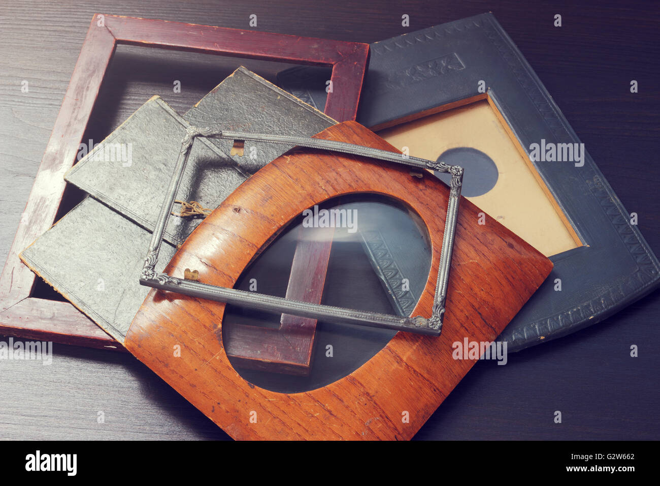 Vintage photo frame. Effetto retrò Foto Stock