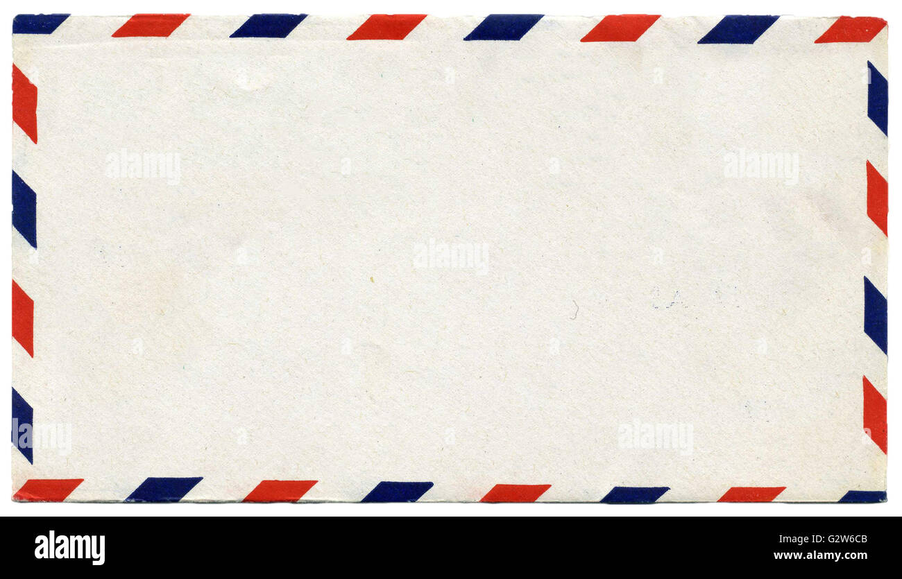 Vintage aria vuota busta posta con spazio di copia Foto Stock