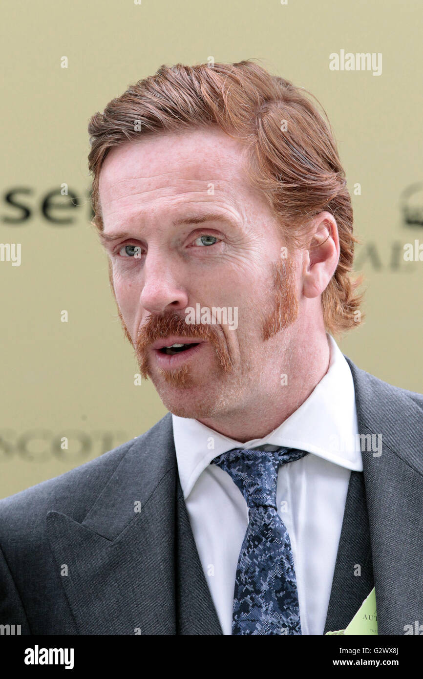 16.06.2015, Ascot , Berkshire, Grossbritannien - Damian Lewis, attore. 00S150616D723CAROEX.JPG - non per la vendita in G E R M A N Y, A U S T R I A, S W I T Z e R L A N D [modello di rilascio: NO, la proprietà di rilascio: NO, (c) caro agenzia fotografica / sorge, http://www.caro-images.com, info@carofoto.pl - Qualsiasi uso di questa immagine è soggetto a royalty!] Foto Stock