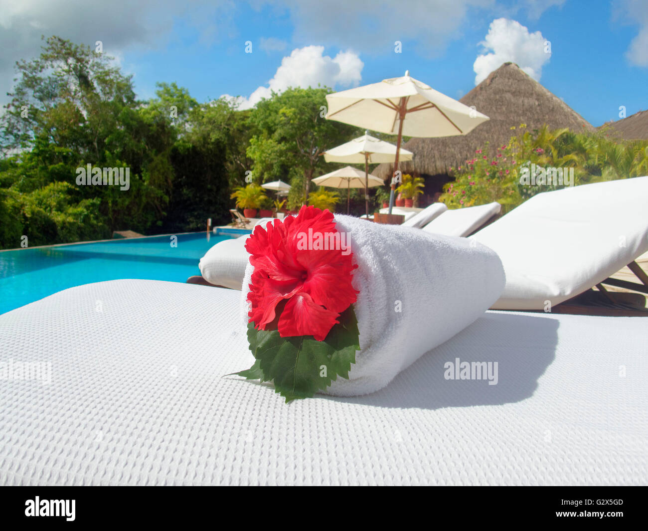 Un frammento di viaggi di lusso, questo è stato preso al explorean kohunlich Foto Stock