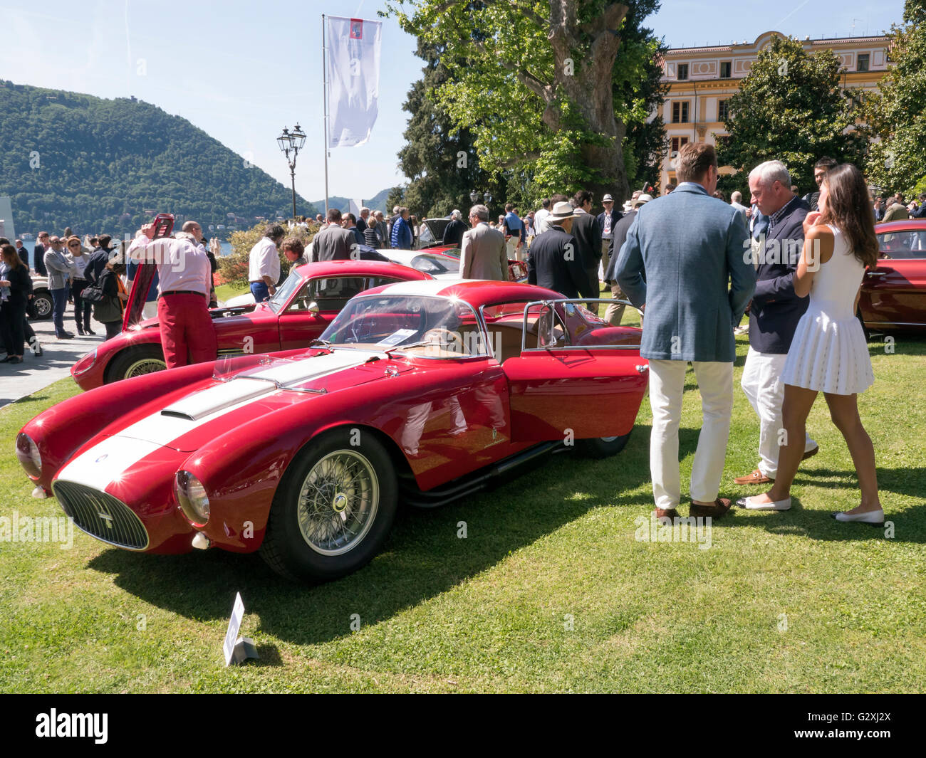 2016 Best in Show, Villa d'Este concorso d'Elegsanza Como Italia. La Maserati A6 GCS 1954 Foto Stock