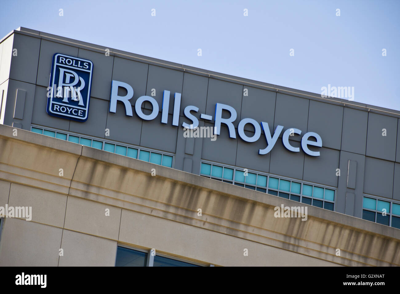 Indianapolis - Novembre 2015: Rolls-Royce Corporation Indianapolis pianta. Rolls-Royce è una società globale che fornisce potenza e P Foto Stock