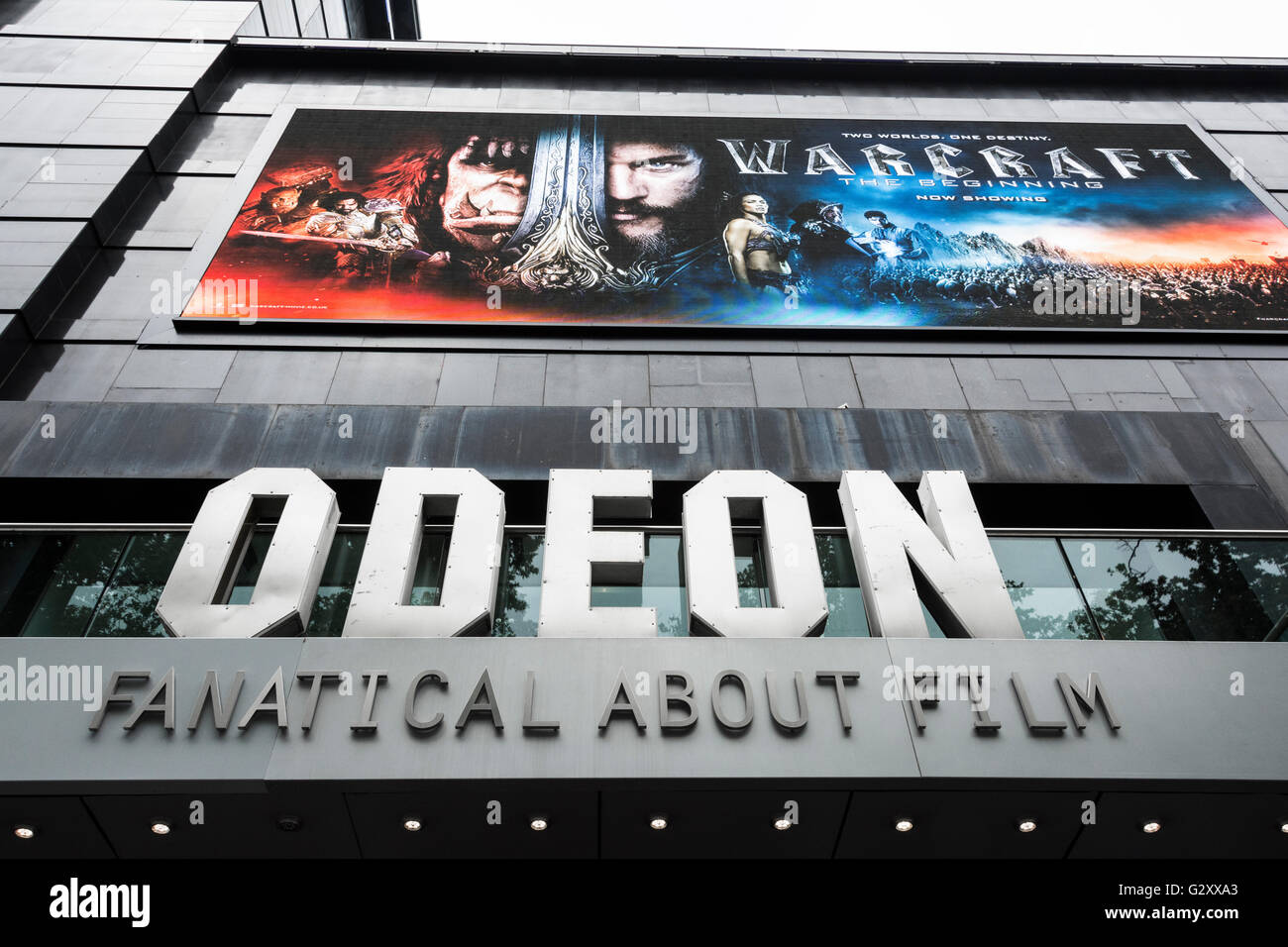 Esterno del Odeon Leicester Square, London, England, Regno Unito Foto Stock