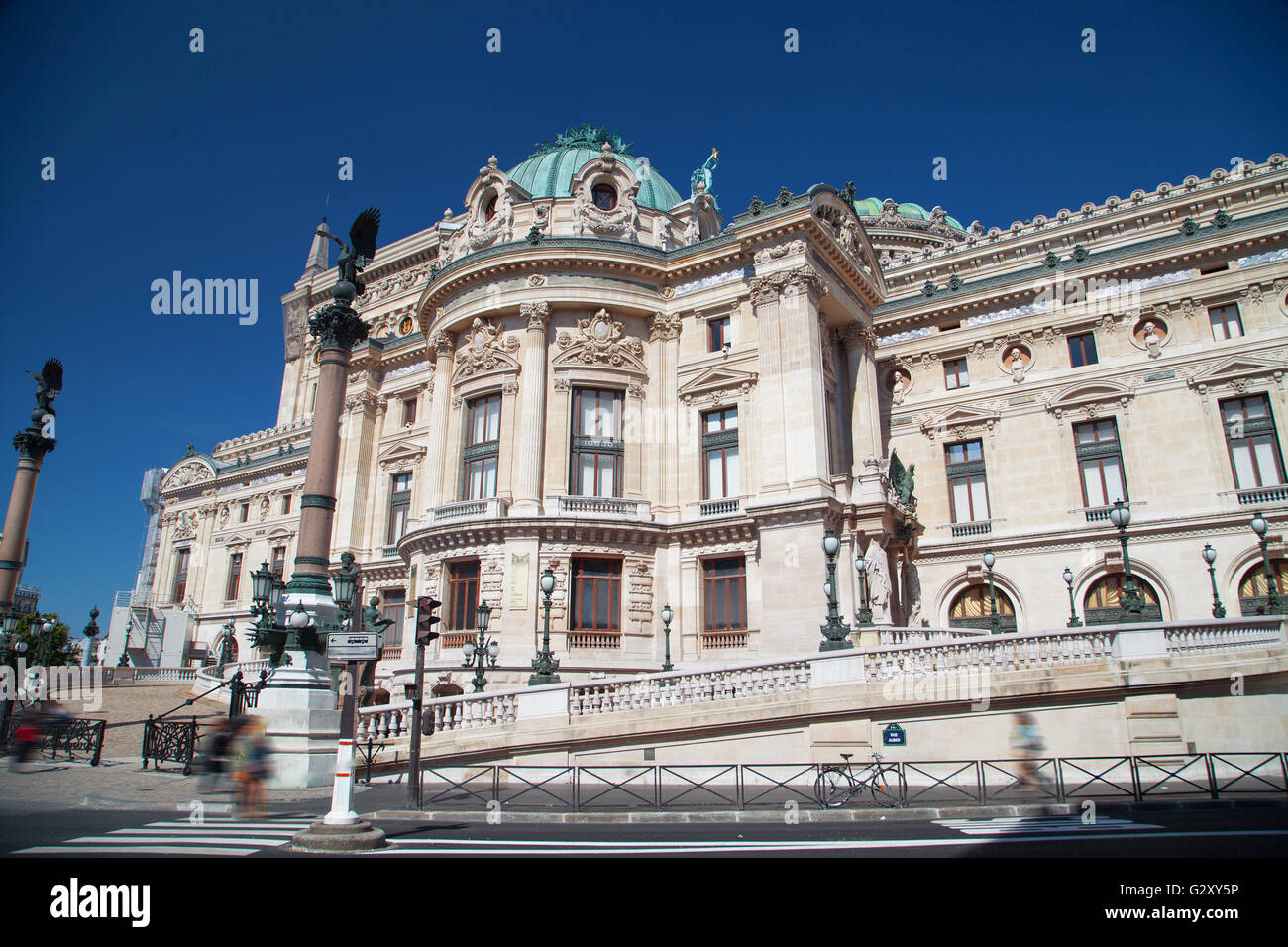 La facciata dell'Opera o Palazzo Garnier. Parigi, Francia Foto Stock