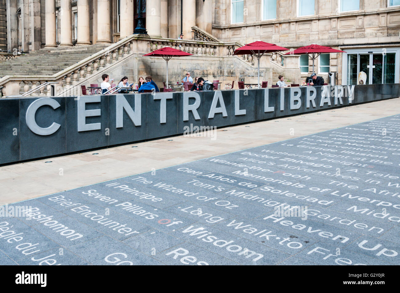 La Biblioteca centrale di William Brown Street, Liverpool. Foto Stock