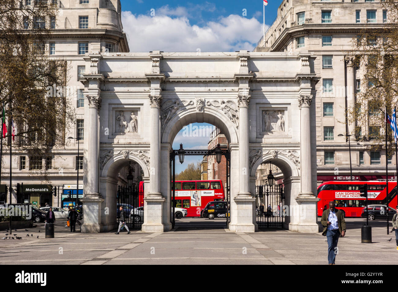 Marble Arch, London, Regno Unito Foto Stock