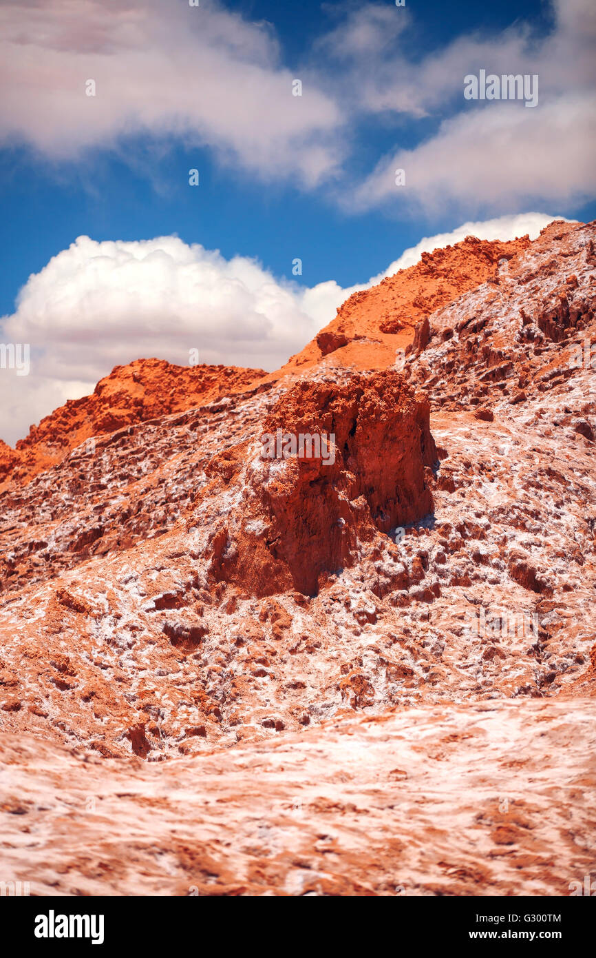 Valle de la Luna (Moon Valley) vicino a San Pedro de Atacama, Cile Foto Stock