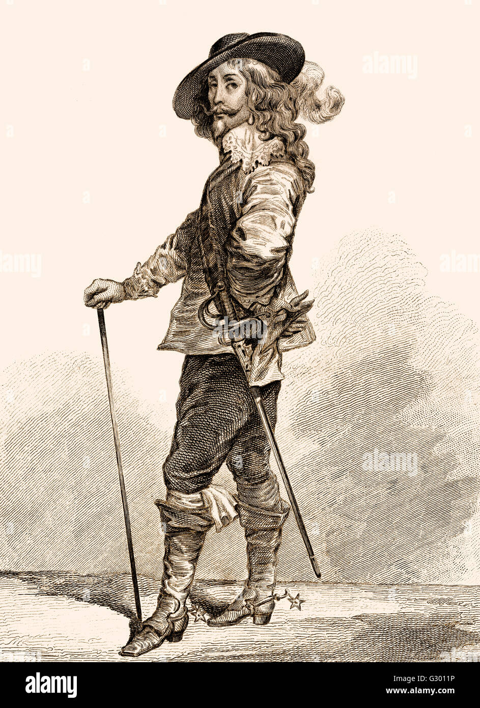 Charles I, 1600-1649, re d'Inghilterra, in Scozia e in Irlanda dal 1625 fino al 1649 Foto Stock
