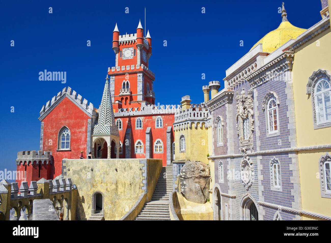 Pena il palazzo nazionale, il palazzo, Sintra, Portogallo Foto Stock