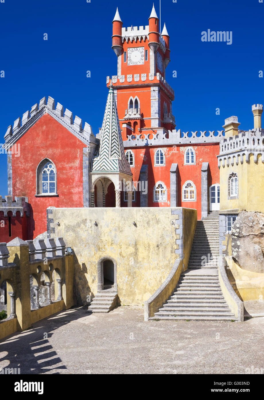 Pena il palazzo nazionale, il palazzo, Sintra, Portogallo Foto Stock