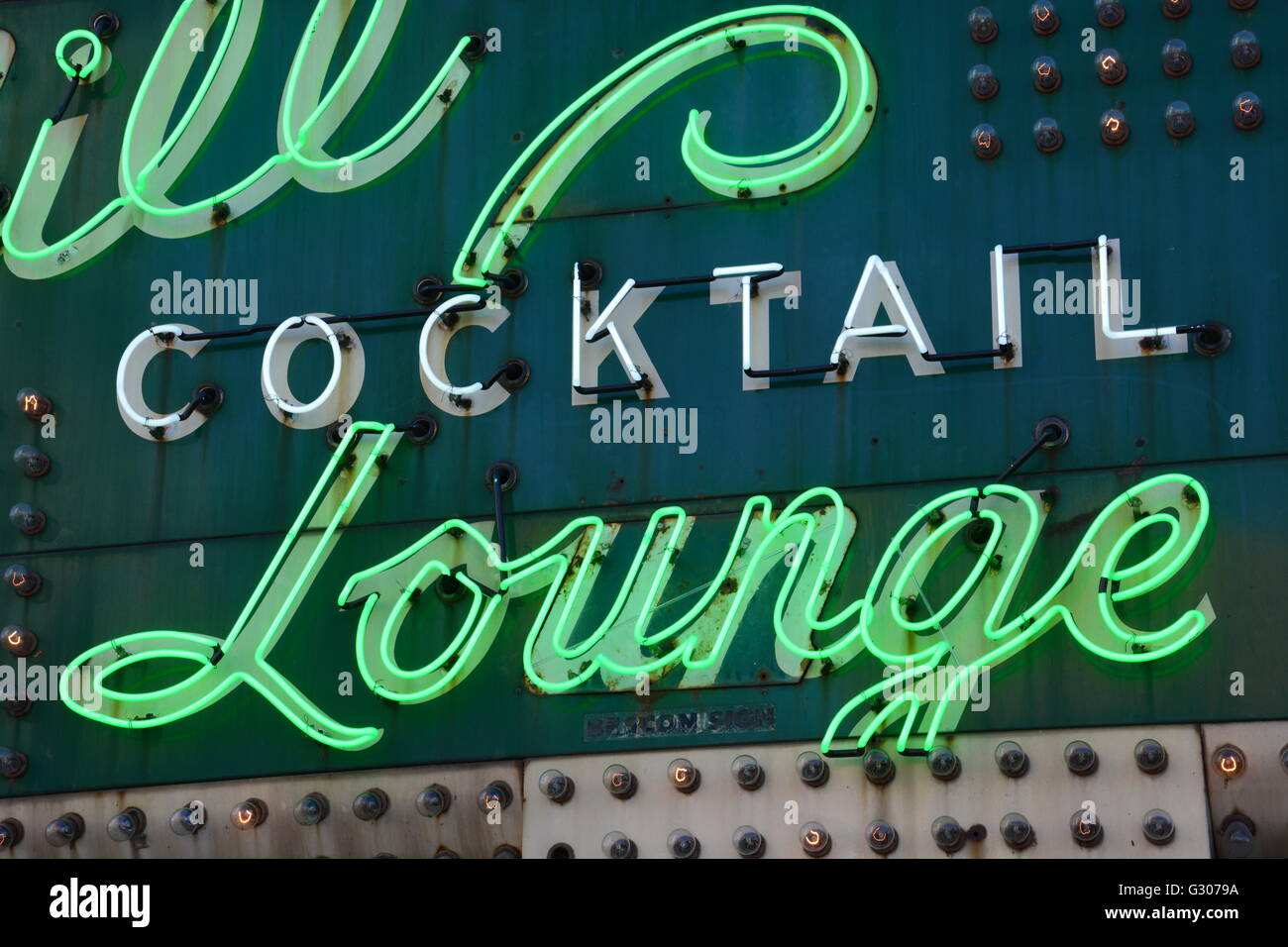 Il Green Mill Taverna in Chicago's Uptown quartiere è stato aperto oltre cento anni ed è stato un Al Capone parlare facile durante il proibizionismo. Foto Stock