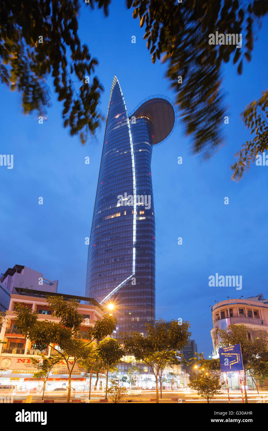 Bitexco Financial Tower, la città di Ho Chi Minh (Saigon), Vietnam, Indocina, Asia sud-orientale, Asia Foto Stock