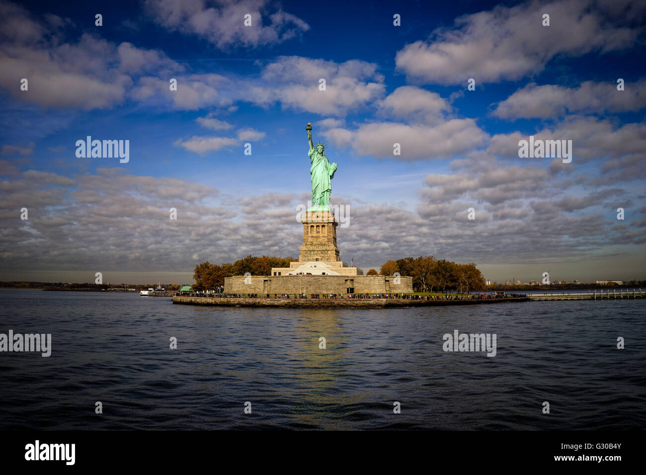 Statua della Libertà di New York City, Stati Uniti d'America, America del Nord Foto Stock