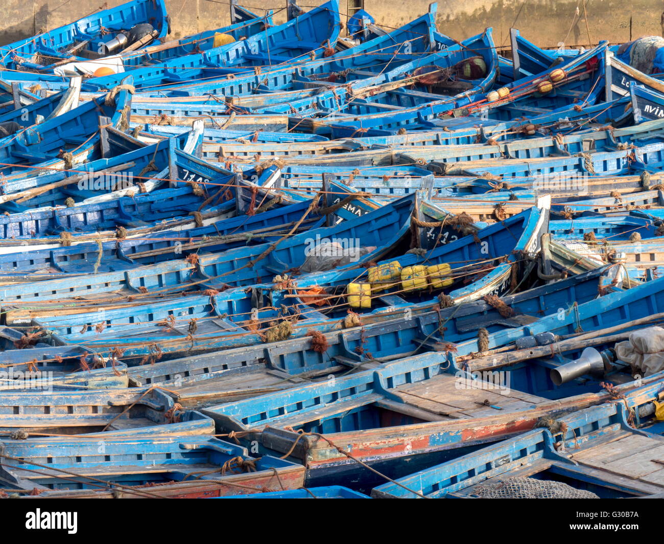 Marocco Essaouira porto di pesca Foto Stock