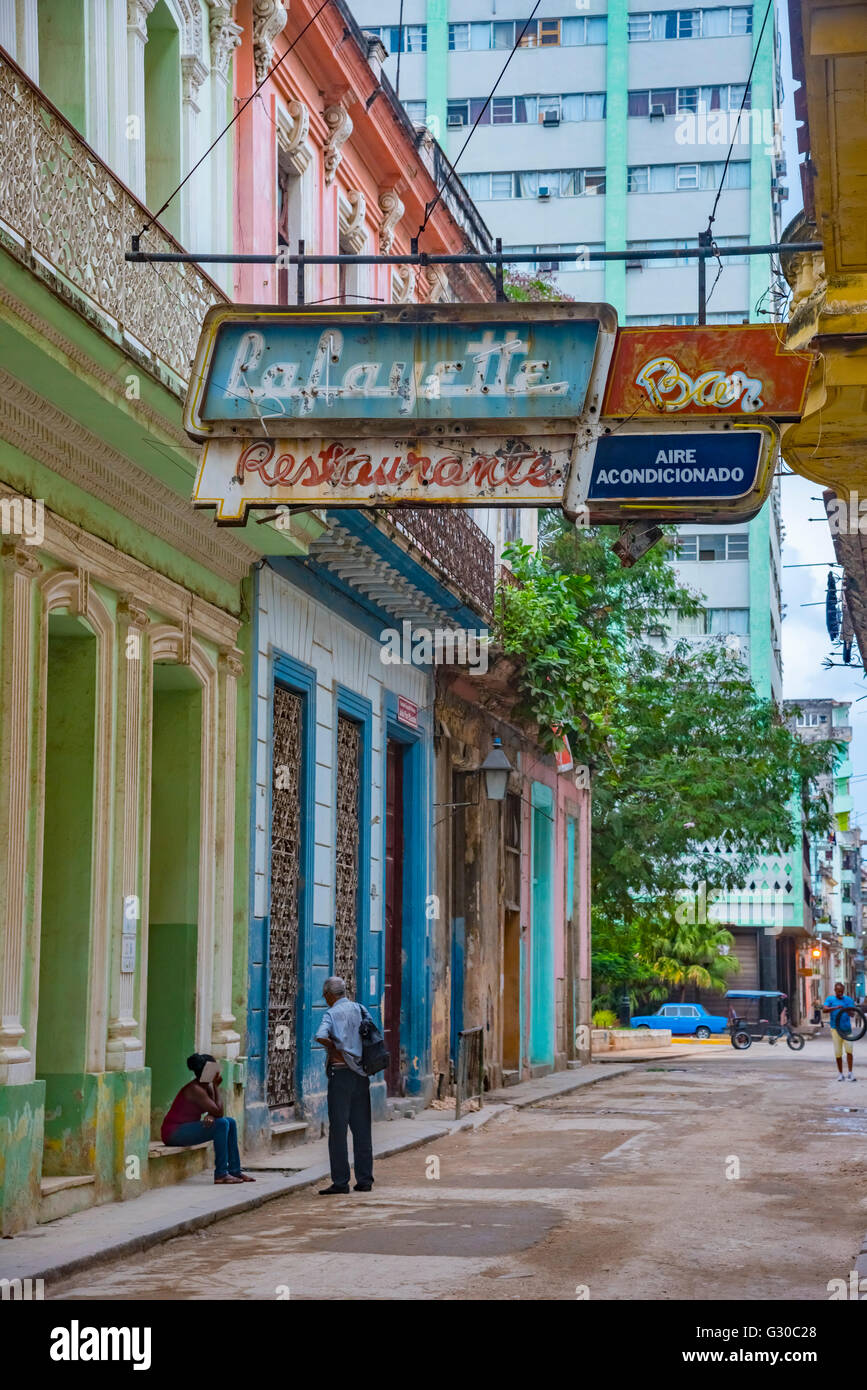 La Habana Vieja, Havana, Cuba, West Indies, dei Caraibi e America centrale Foto Stock