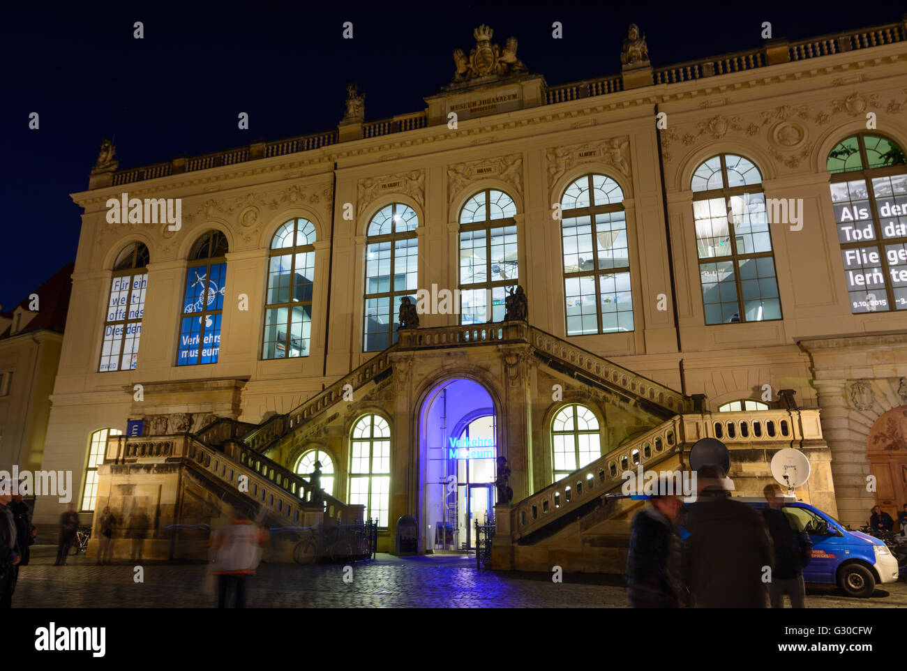 Johanneum con Transport Museum, Germania, Sassonia, Sassonia , Dresden Foto Stock
