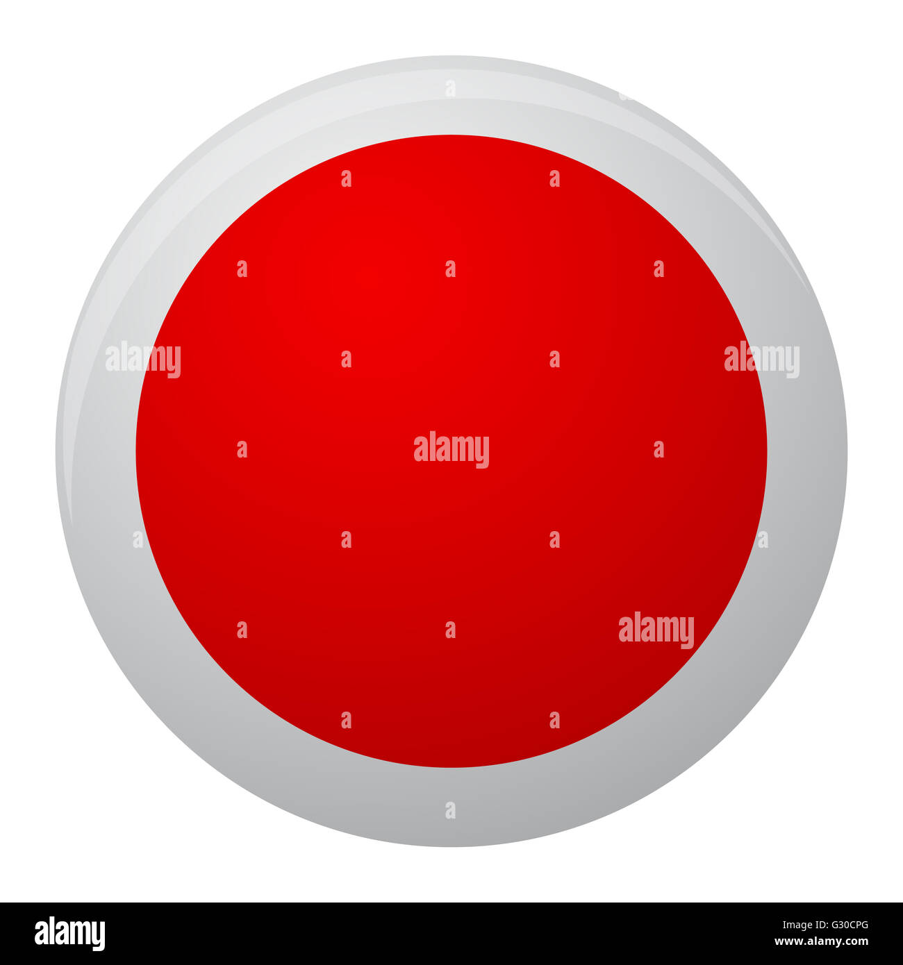 Giappone bandiera icona piatta. Giappone paese simbolo di illustrazione, bandiera design a forma rotonda. Segno nazionale vettore Foto Stock