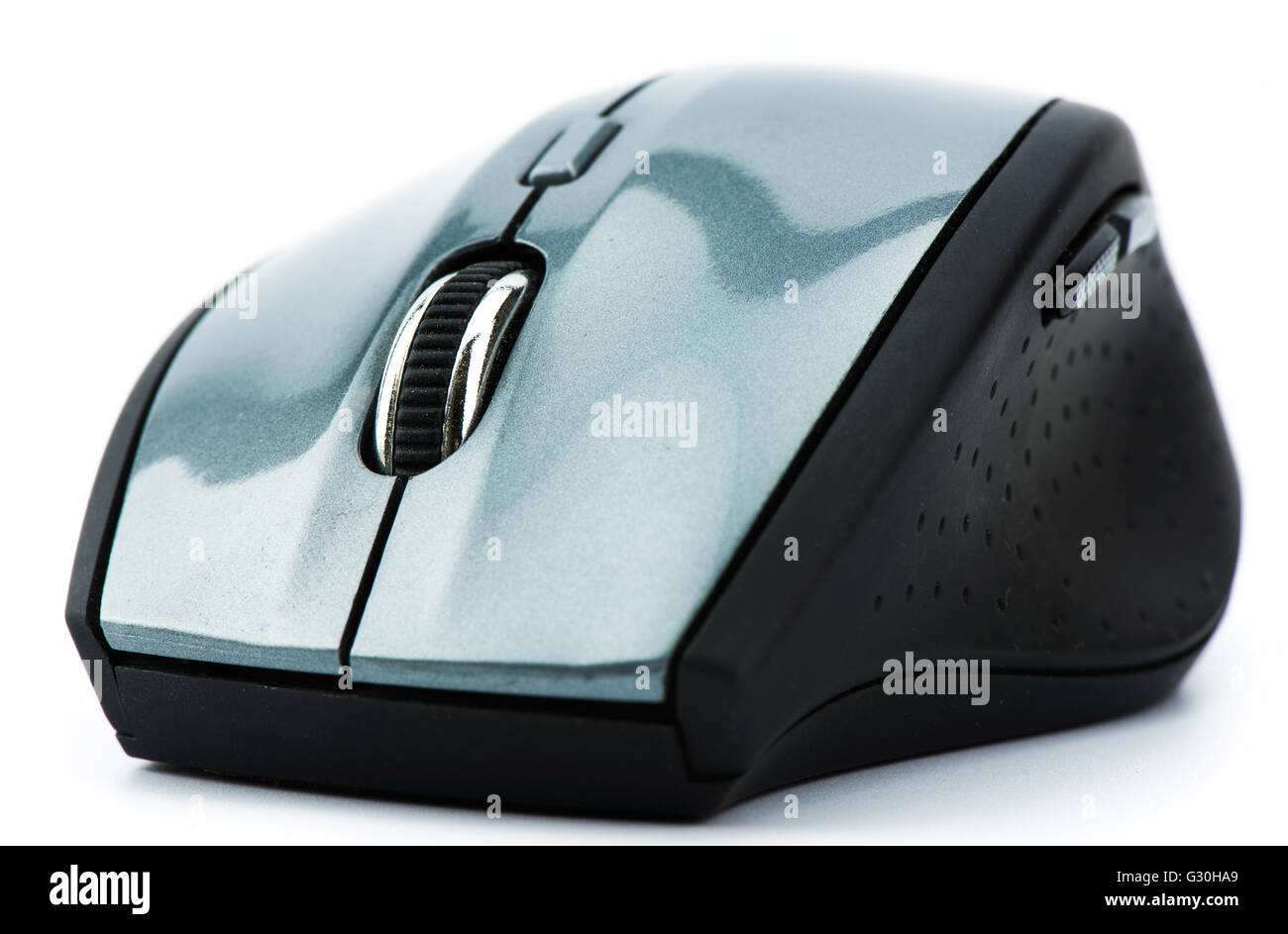 Il computer wireless mouse isolato Foto Stock