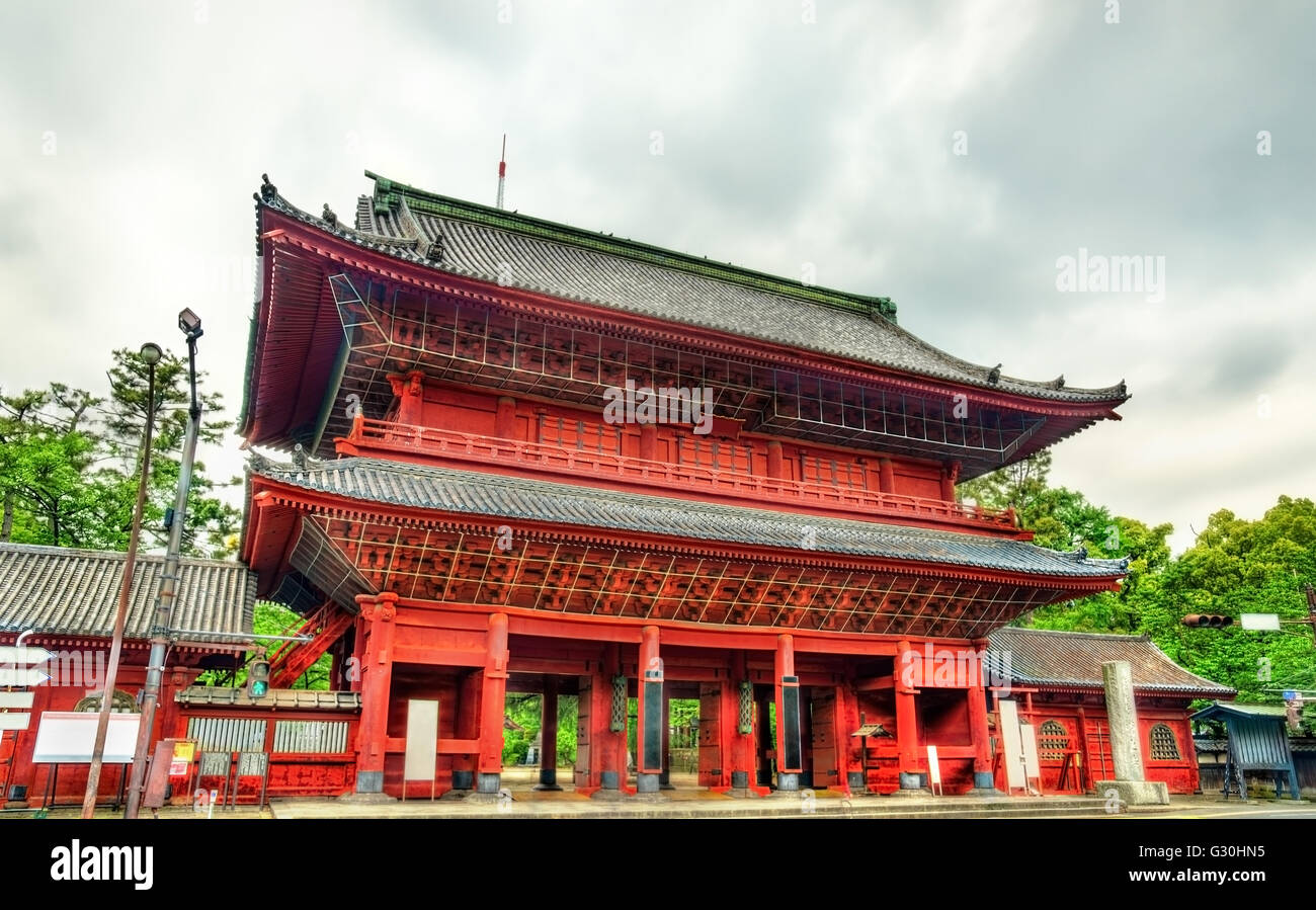 Sangedatsu porta del tempio di Zojo-ji di Tokyo Foto Stock