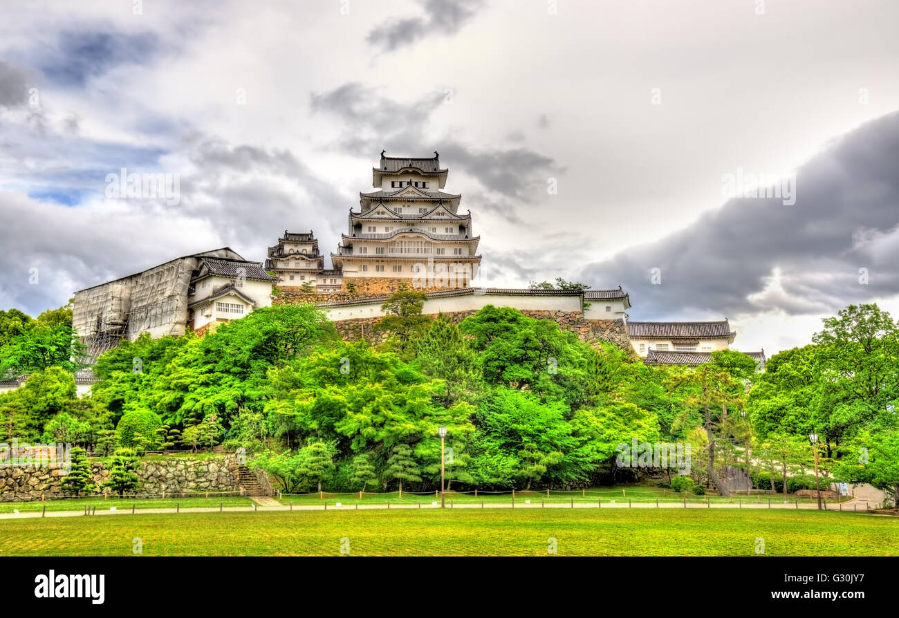 Il castello di Himeji in Giappone Foto Stock
