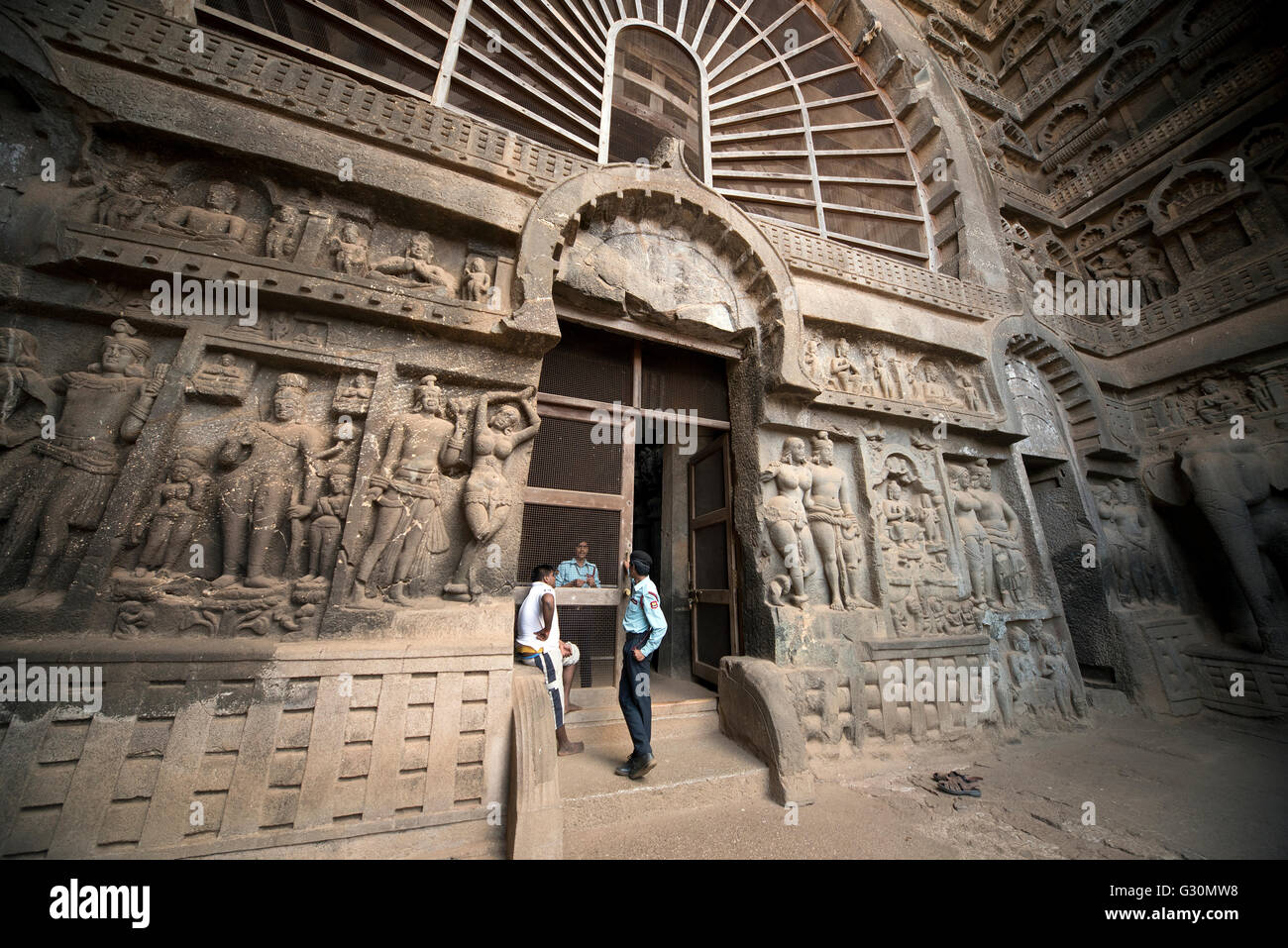 L'immagine di Karla grotte in Lonavala Maharashtra, India Foto Stock