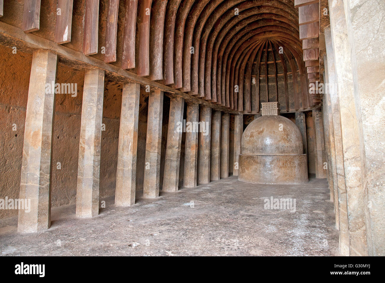 L'immagine di Bhaja grotte in Lonavala Maharashtra, India Foto Stock