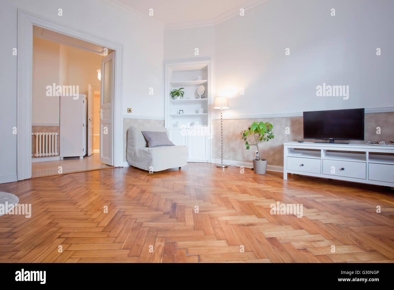 Interno dell appartamento - soggiorno. Foto Stock