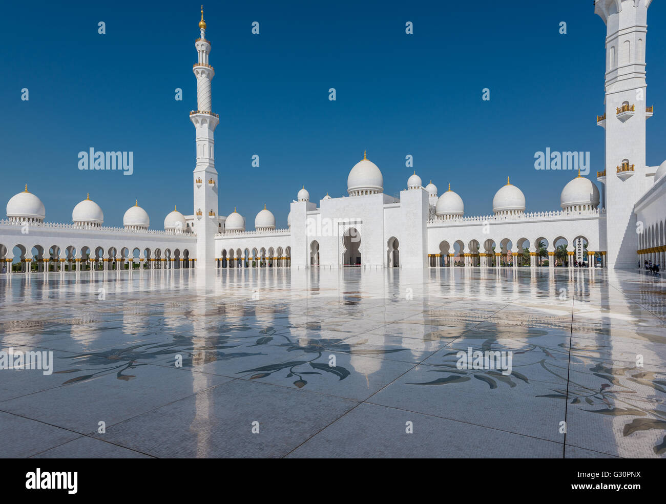 La trascendenza, Sheikh Zayed Grande Moschea di Abu Dhabi Foto Stock