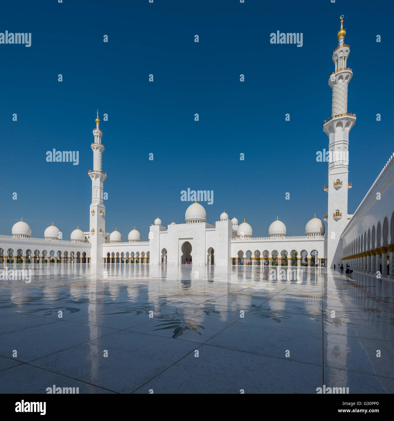 La trascendenza, Sheikh Zayed Grande Moschea di Abu Dhabi Foto Stock