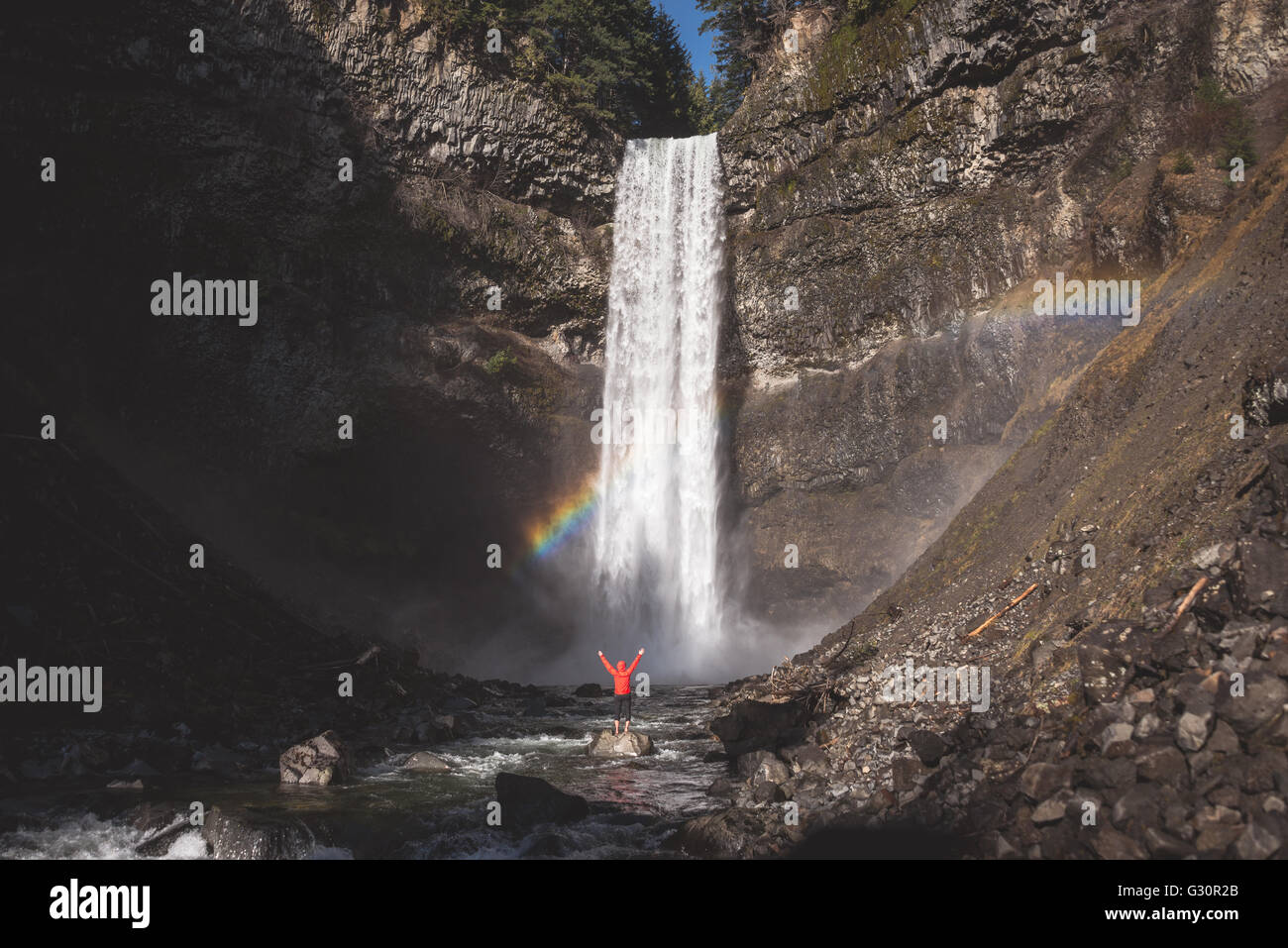Brandywine cade vicino a Whistler in Canada Foto Stock