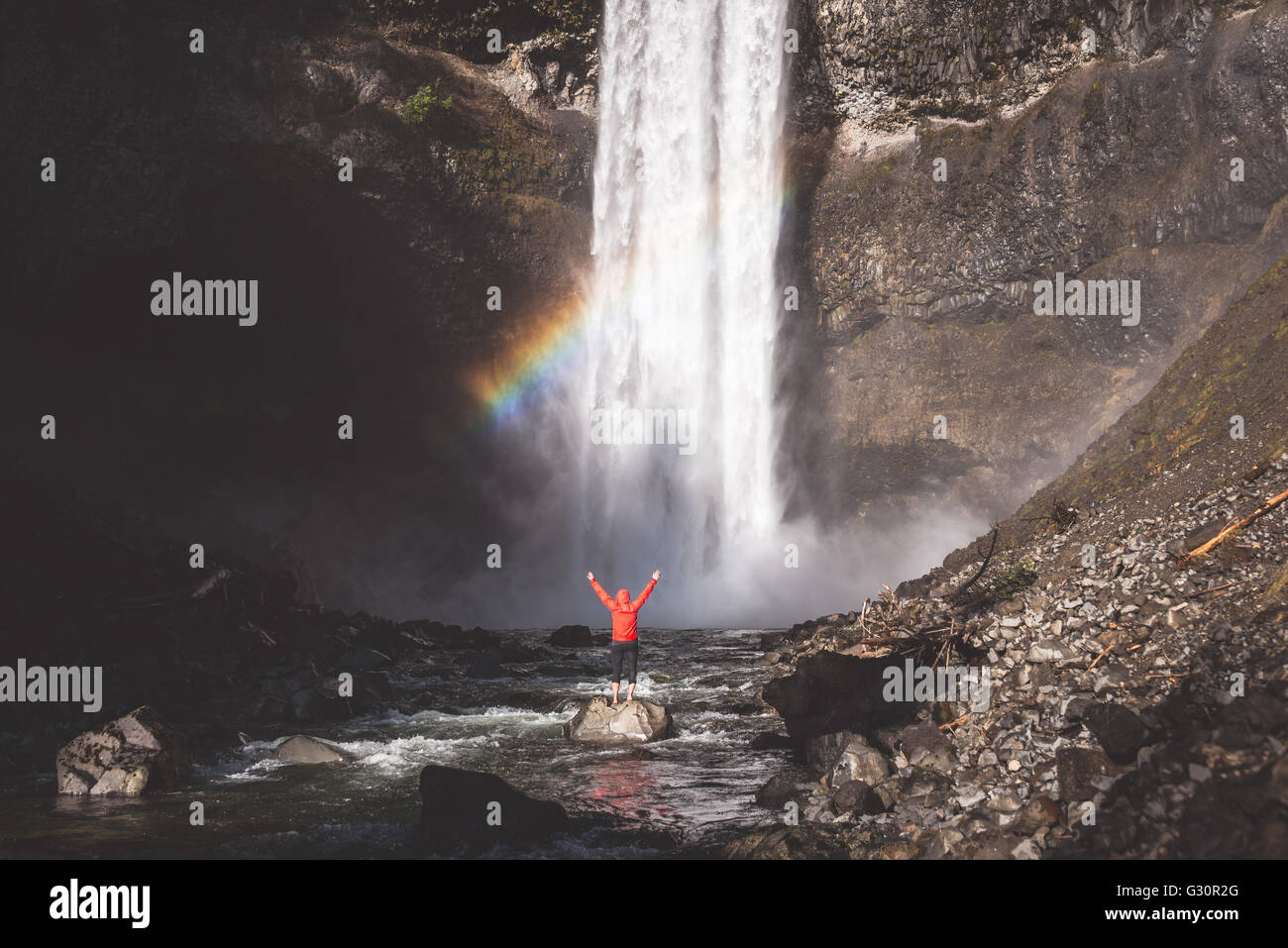 Brandywine cade vicino a Whistler in Canada Foto Stock