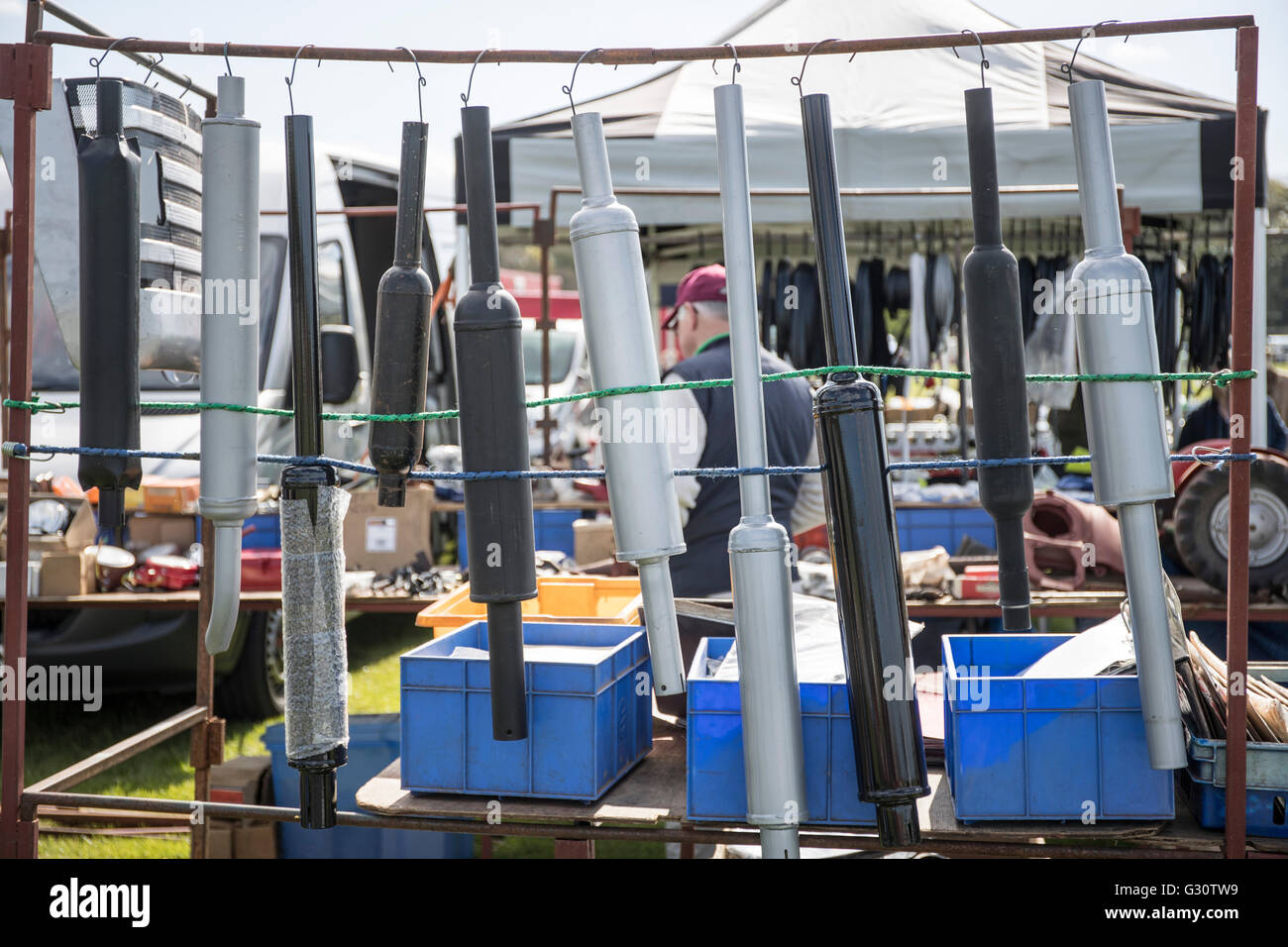 I tubi di scarico per vendita a Kelso annuali mostrano BVAM Scozia Scotland Foto Stock