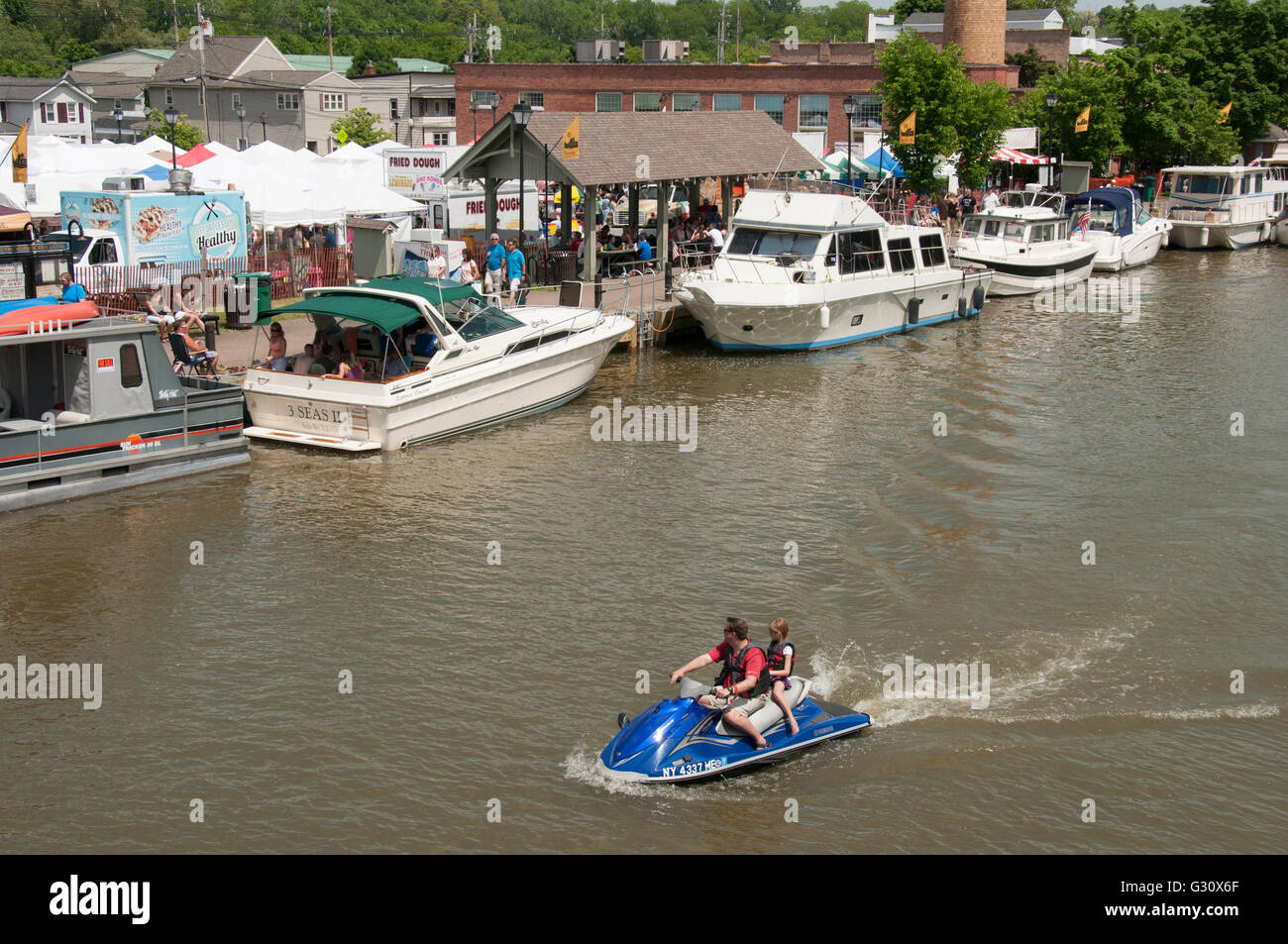 Fairport Canal giorni. Foto Stock