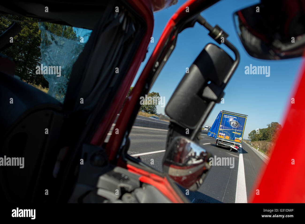 Seesen, Germania, carrello incidente Foto Stock