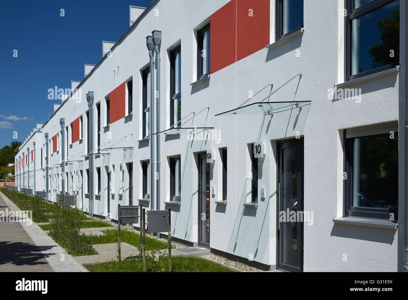 Berlino, Germania, housing development in Berlin-Lichtenberg Foto Stock
