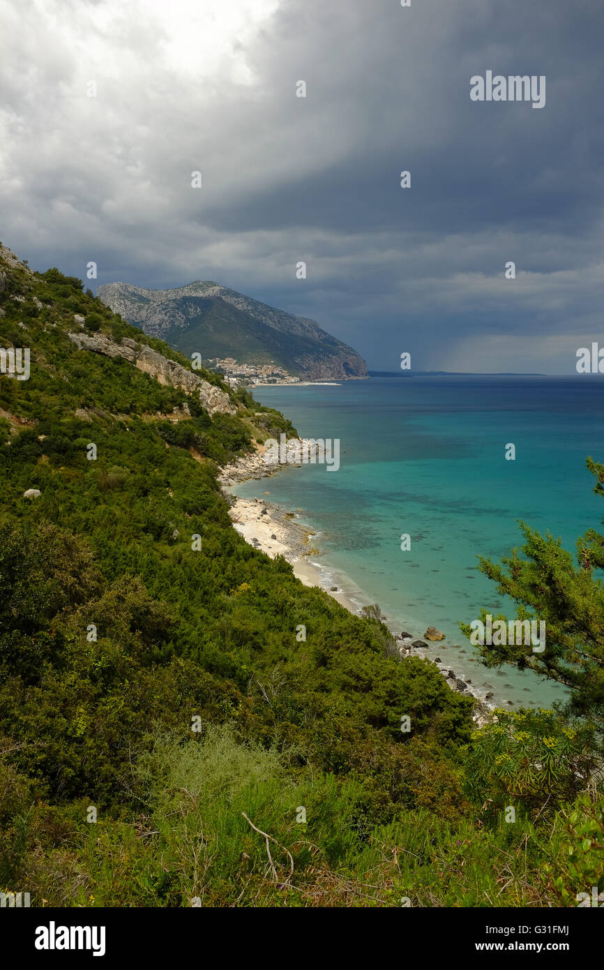 La costa della Sardegna Foto Stock