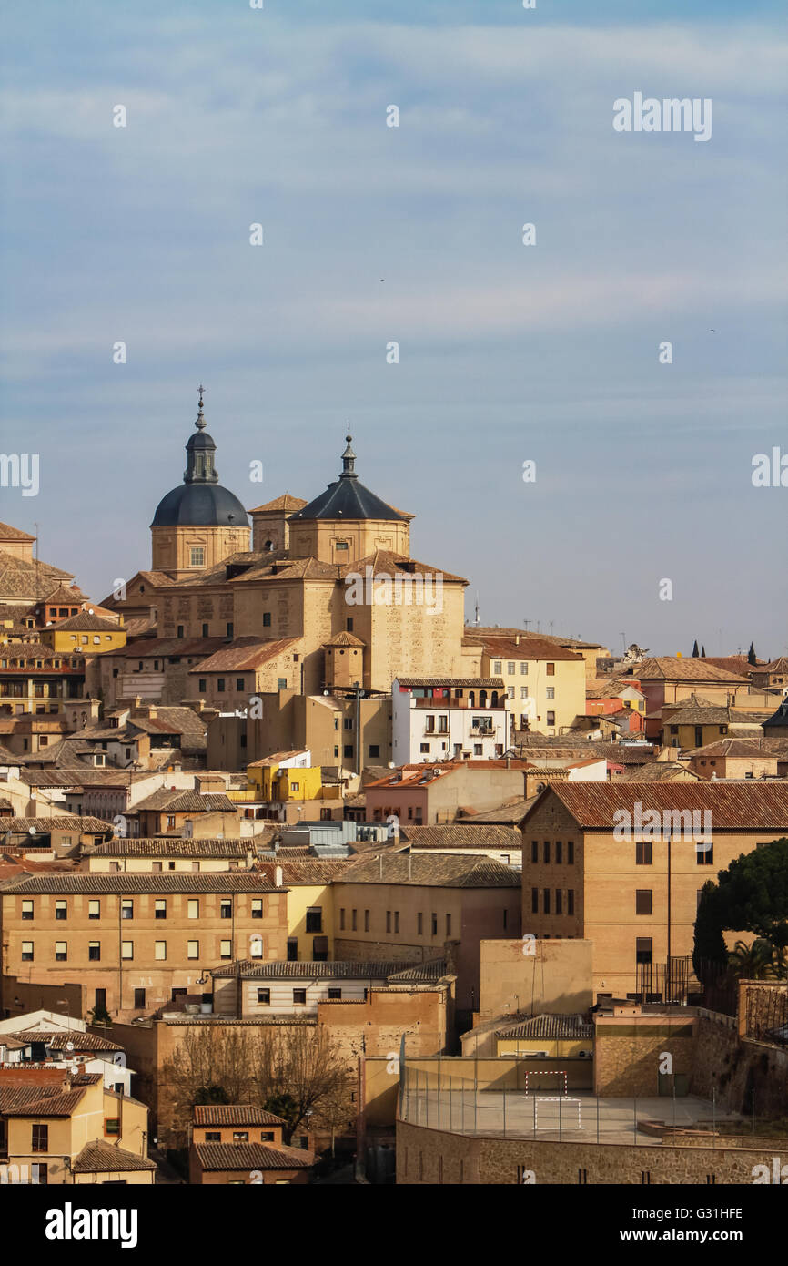 Paesaggio urbano vista in città di Toledo in Spagna Foto Stock