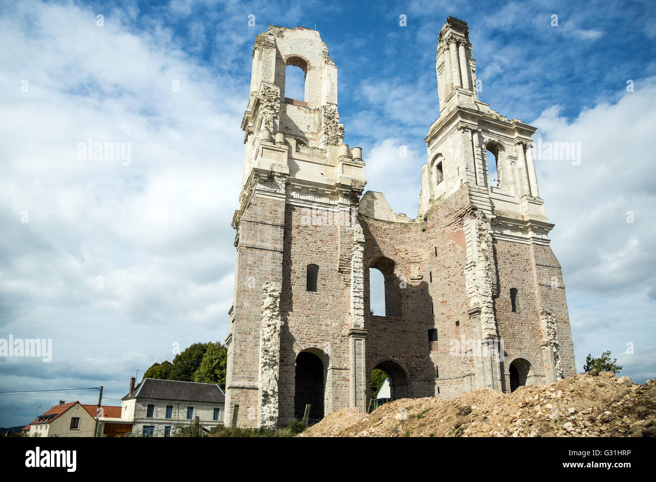 Mont Saint Eloi, Francia, le rovine della chiesa abbaziale Foto Stock