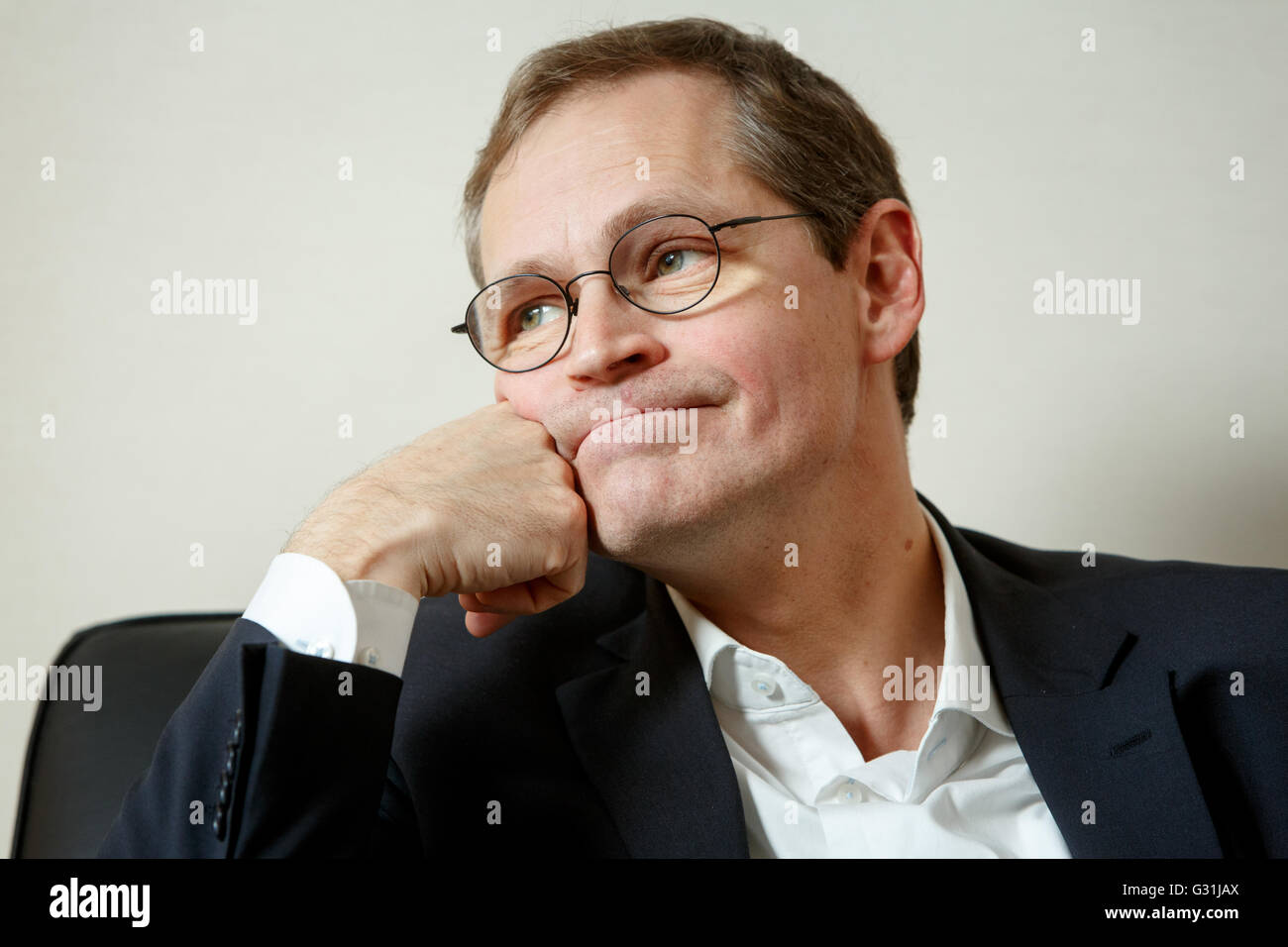 Berlino, Germania, Michael Mueller, DOCUP, che disciplinano il sindaco di Berlino Foto Stock