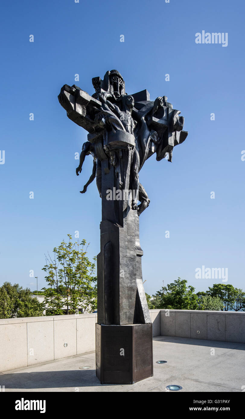 Cristo re scultura statua Dun Laoghaire Foto Stock