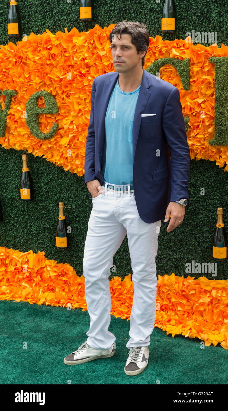 Jersey City, NJ, Stati Uniti d'America - 4 Giugno 2016: Nacho Figueras assiste 9° Veuve Clicquot Polo Classic a Liberty State Park Foto Stock