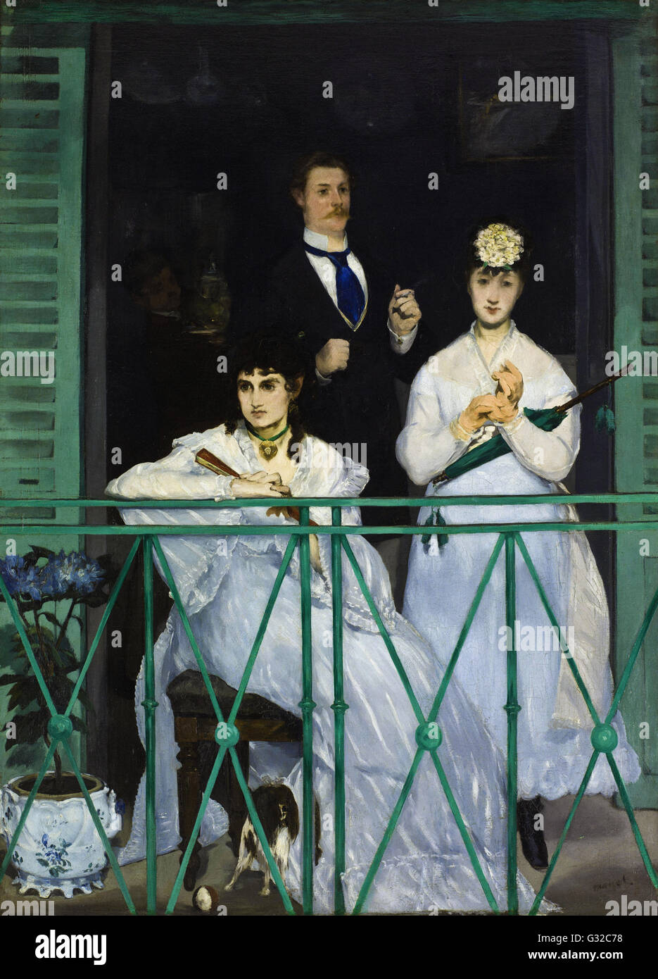 Edouard Manet - balcone - Musée d'Orsay, Parigi Foto Stock