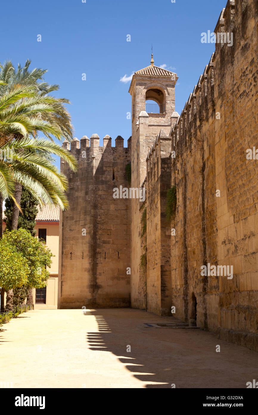 Alcazar dei Re Cristiani, Cordoba, Andalusia, Spagna, Europa, PublicGround Foto Stock