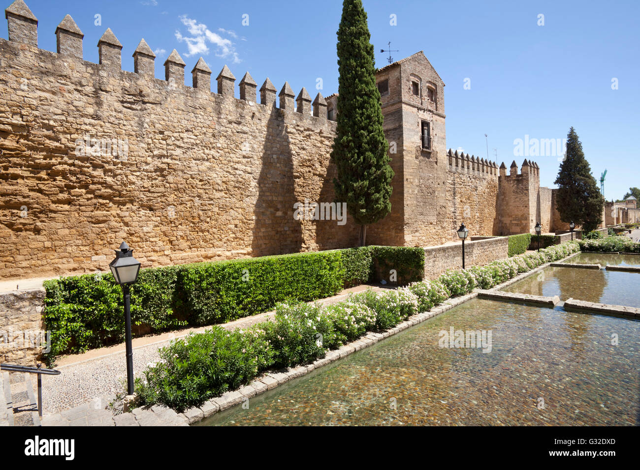Alcazar dei Re Cristiani, Cordoba, Andalusia, Spagna, Europa, PublicGround Foto Stock