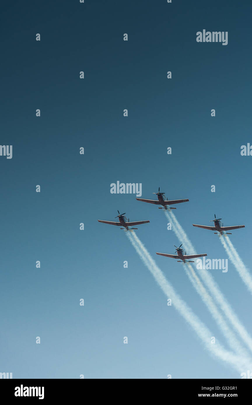 Israele, Tel Aviv, air show - Yom Haatsmaout 2016 Foto Stock