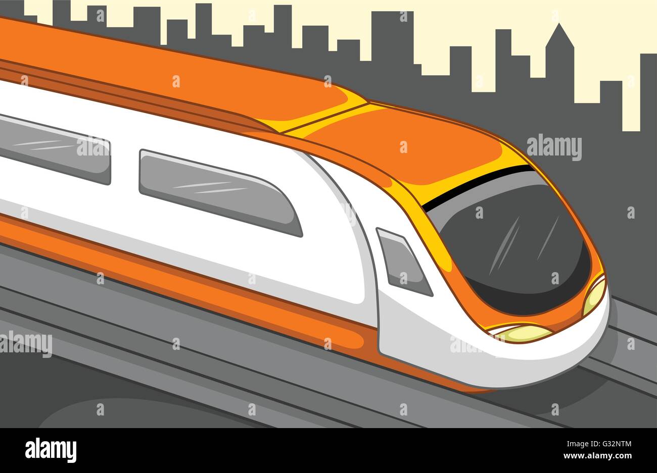 Treno, trasporto, viaggi Illustrazione Vettoriale