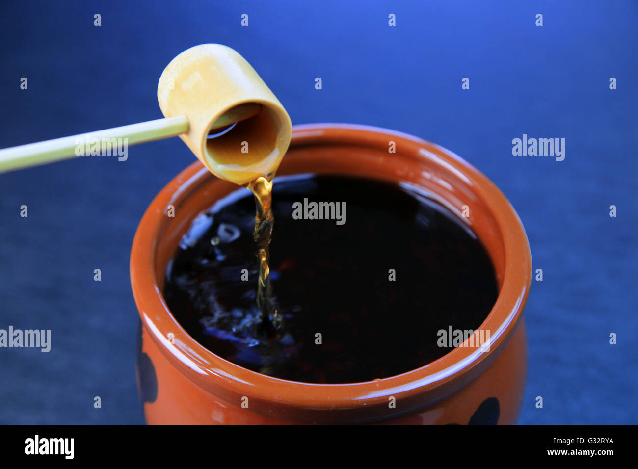 Aceto nero Foto Stock