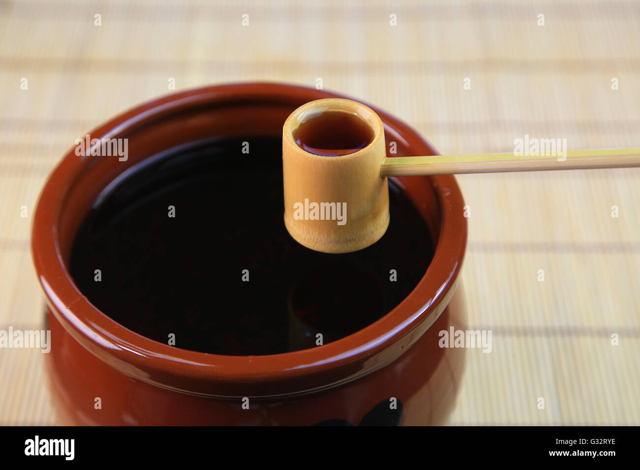 Aceto nero Foto Stock